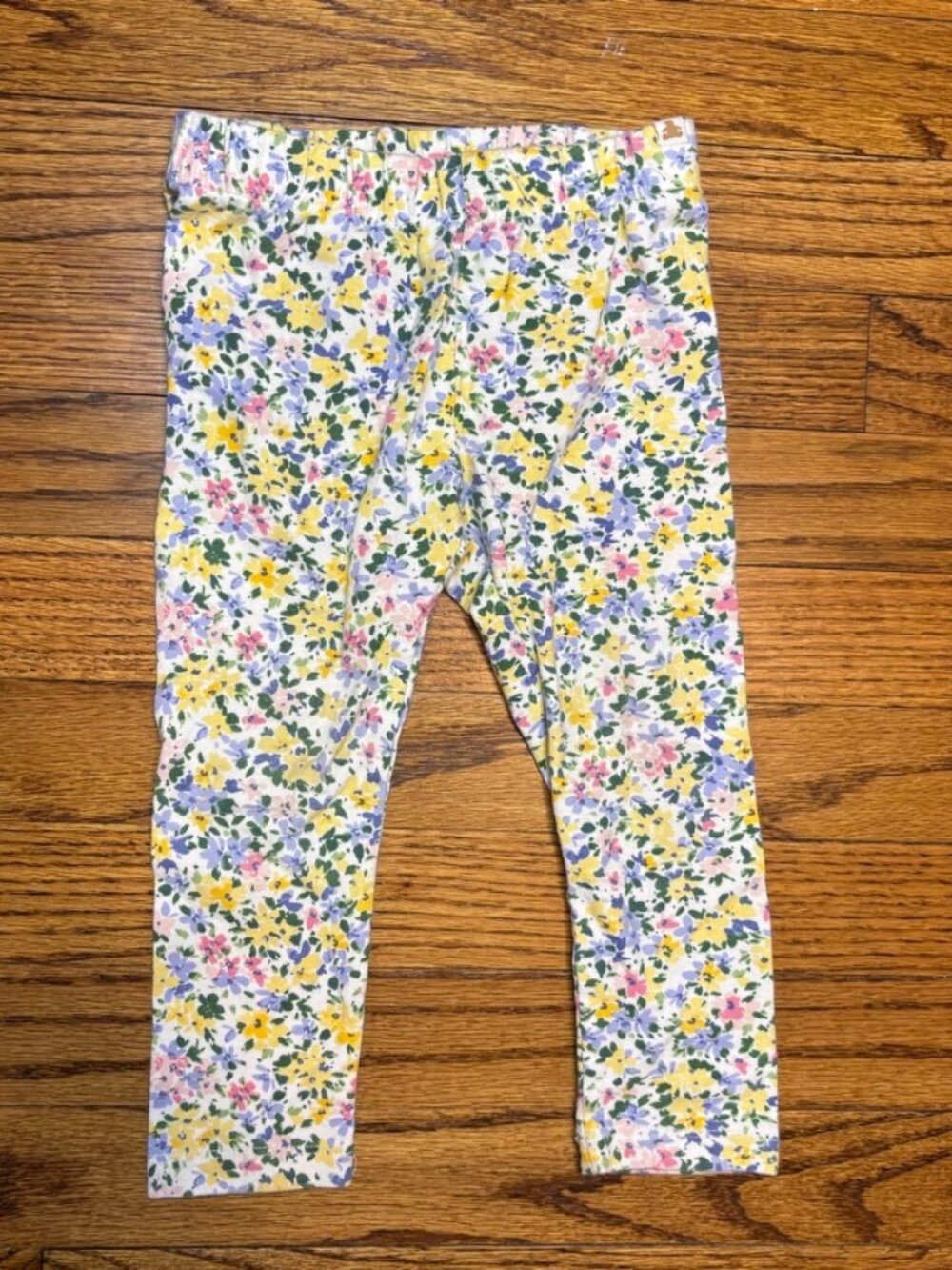 Gap Toddler Girl Print Leggings, Stretch Jersey, floral, size: 2 years